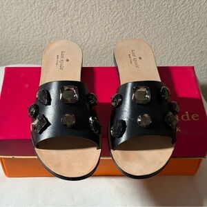 Kate Spade Avila Black Studded Sandals